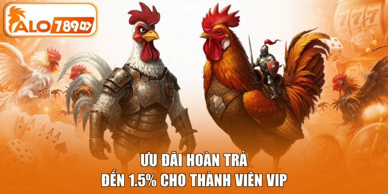 Ưu đãi hoàn trả đến 1.5% cho thành viên VIP